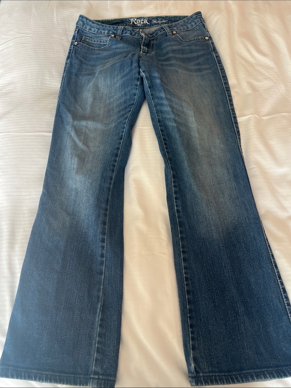 ROCK 47 by Wrangler Dark Blue Flare Jeans